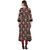 Janasya Women's Multicolor Cotton A-Line Floral Print Cold Shoulder Kurta