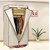 Skycandle Portable Non-Woven Canvas Fabric Single Door Foldable/Collapsible Wardrobe - Beige
