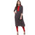 Janasya Women's Grey Cotton Flared Plain Kurta