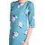 Janasya Women's Sea Green Crepe Straight Floral Print Kurta