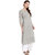 Janasya Women's Cream Rayon Straight Printed Kurta With Pocket