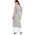 Janasya Women's Cream Rayon Straight Printed Kurta With Pocket