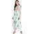 Janasya Women's Off White Cotton A-Line Floral Print Kurta