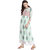 Janasya Women's Off White Cotton A-Line Floral Print Kurta