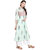 Janasya Women's Off White Cotton A-Line Floral Print Kurta