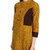 Janasya Women's Mustard Cotton A-Line Printed Kurta