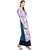 Janasya Women's Multicolor Crepe A-Line Floral Print Kurta