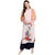 Janasya Women's Light Pink Crepe Jacket Style Floral Print Kurta