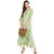 Janasya Women's Crepe A-Line Gold Foil Print Kurta