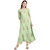 Janasya Women's Crepe A-Line Gold Foil Print Kurta