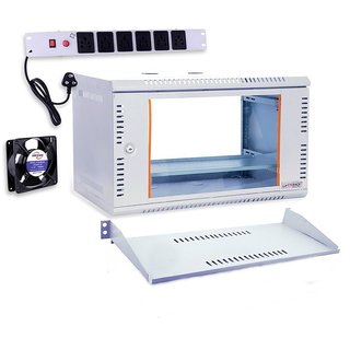 Buy Star Rack 6U Wall Mounted Server Rack With PDU 6 socket Metal Strip ...