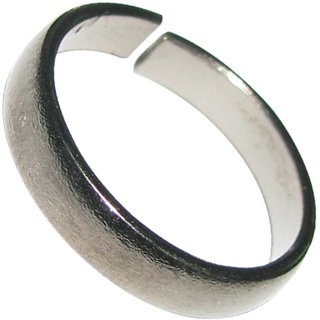 Yuvi Shoppe 1 Pc Asli Kaale Ghode Ki Naal Ki Ring / Black Horse Shoe Iron Ring