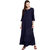 Janasya Women's Blue Rayon Straight Plain Kurta With Dupatta  Palazzo