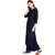 Janasya Women's Blue Rayon Straight Plain Kurta With Dupatta  Palazzo
