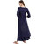 Janasya Women's Blue Rayon Straight Plain Kurta With Dupatta  Palazzo