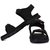 Feet Culture Men's Black Nubuck Leather Casual Sandal