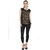 Masklifestyle Women Yellow Printed Creape Top