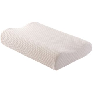 IMPORTIKAAH Contour Cervical Orthopaedic Memory Foam Pillow - 60x40 cm, White
