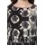 Janasya Women's Black Printed Cotton Flared Kurti
