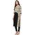Janasya Women's Cream Printed Cotton Straight Kurta