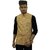 Rajniti Jawahar Cut Cotton Yellow  Jacket For Men