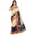 SVB Saree Multicolor Art Silk Block Print Saree With Blouse
