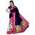 SVB Saree Multicolor Bhagalpuri Silk Block Print Saree With Blouse