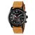 Curren Round Dial Brown Leather Strap Men Quartz Watch for Men