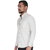 White with Brown Print Shirt By Corporate Club.