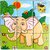 SHRIBOSSJI Colorful Wooden Block Picture Puzzle For Toddlers And Small Children (Wild Animal Theme)  (9 Pieces)