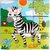 SHRIBOSSJI Colorful Wooden Block Picture Puzzle For Toddlers And Small Children (Wild Animal Theme)  (9 Pieces)