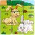 SHRIBOSSJI Colorful Wooden Block Picture Puzzle For Toddlers And Small Children (Wild Animal Theme)  (9 Pieces)