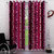 Geo Nature Polyster Eyelet Door Curtain Set Of 2(5F-004)