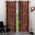 Geo Nature Polyster Eyelet Door Curtain Set Of 2(7F-017)