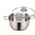 Conical Handi Stainless Steel With Glass Lid