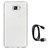 TBZ Transparent Silicon Soft TPU Slim Back Case Cover for Samsung Galaxy On7 Prime with Data Cable