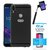 TBZ Soft TPU Slim Back Case Cover for Asus Zenfone Max (M1) ZB555KL with Selfie Stick with Aux and Tempered Screen Guard -Black
