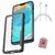 TBZ Transparent Hard Back with Soft Bumper Case Cover for OnePlus 6 with Mobile Ring Holder - Black