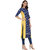 Janasya Women's Blue Crepe Straight Floral Print Kurta