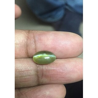 5.25 Ratti Natural Cats Eye Lab Certified Stone Lehsunia Jaipur Gemstone