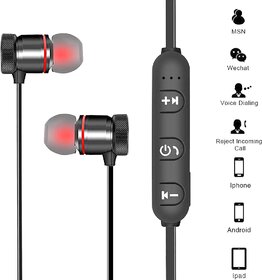 Orenics Black Wireless Bluetooth In the Ear Earbud Sports Magnetic Earphone with Mic for All Smartphone