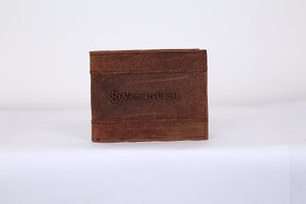 Mens Leather Wallet (Brown) By Victoria Cross.