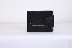 Mens Leather Wallet (Black) By Victoria Cross.