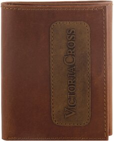 Mens Leather Wallet (2 Tone Tan) By Victoria Cross.