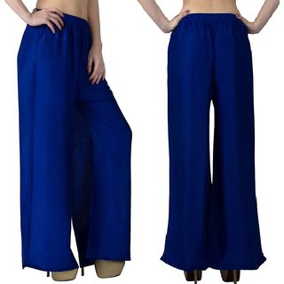 Riya Daily wear royal Blue colour of palazzo pant or trousers