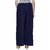Sasta Collection Women's Blue Plain Poly Cotton Palazzo
