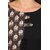 Janasya Women's Black Cotton A-Line Printed Kurta