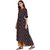 Janasya Women's Multicolor Cotton High Low Hemline Floral Print Kurta