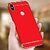 BM  Vivo V9 Case, 3in1 Hybrid Hard Back Cover Electroplating Case for Vivo V9 (RED with Gold)