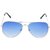 HRINKAR Men's Blue Mirrored Aviator Sunglasses.
